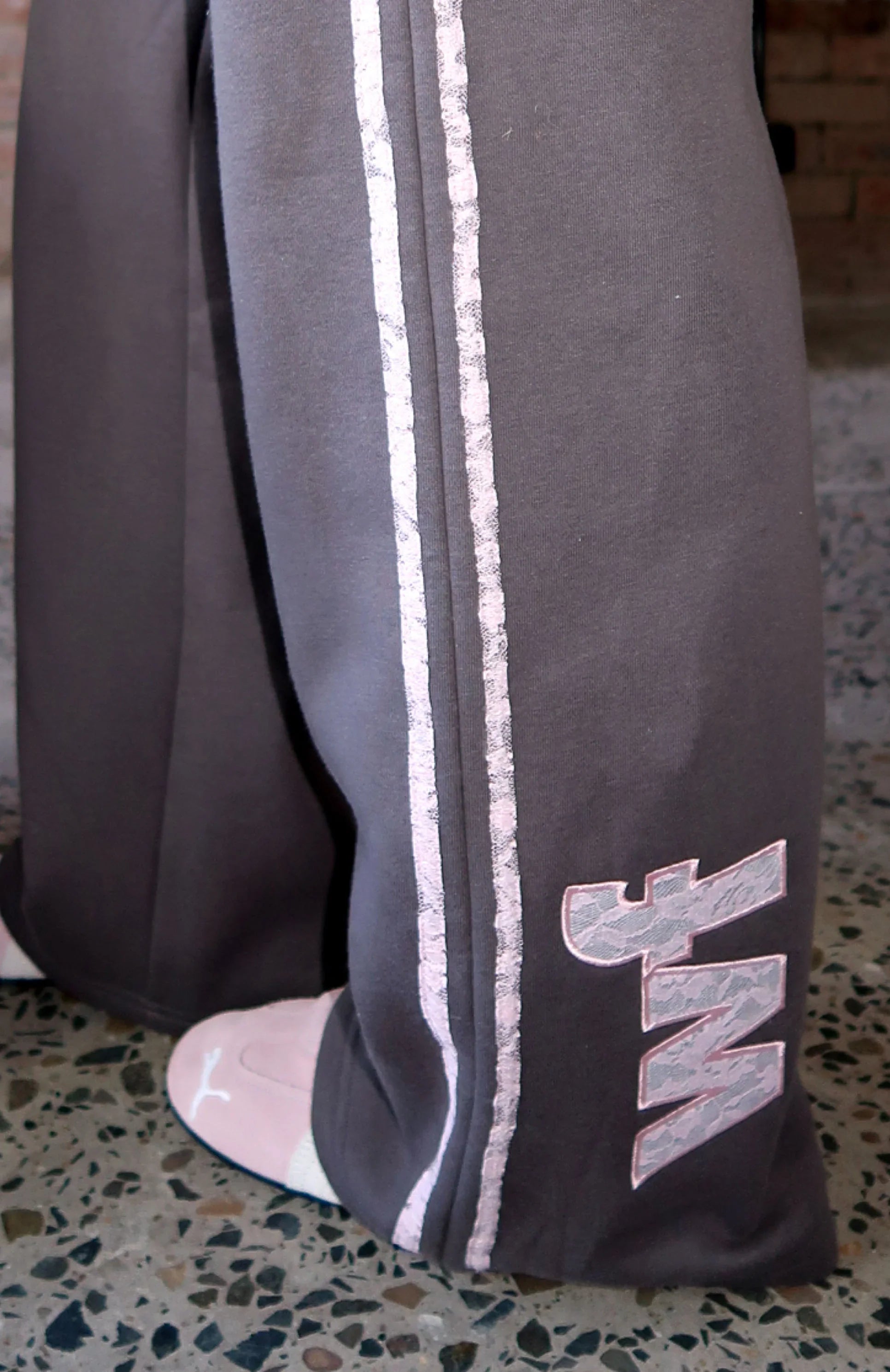 Gave You Everything Wide Leg Sweatpants Volcanic