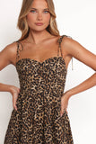 Ayana Midi Dress Leopard
