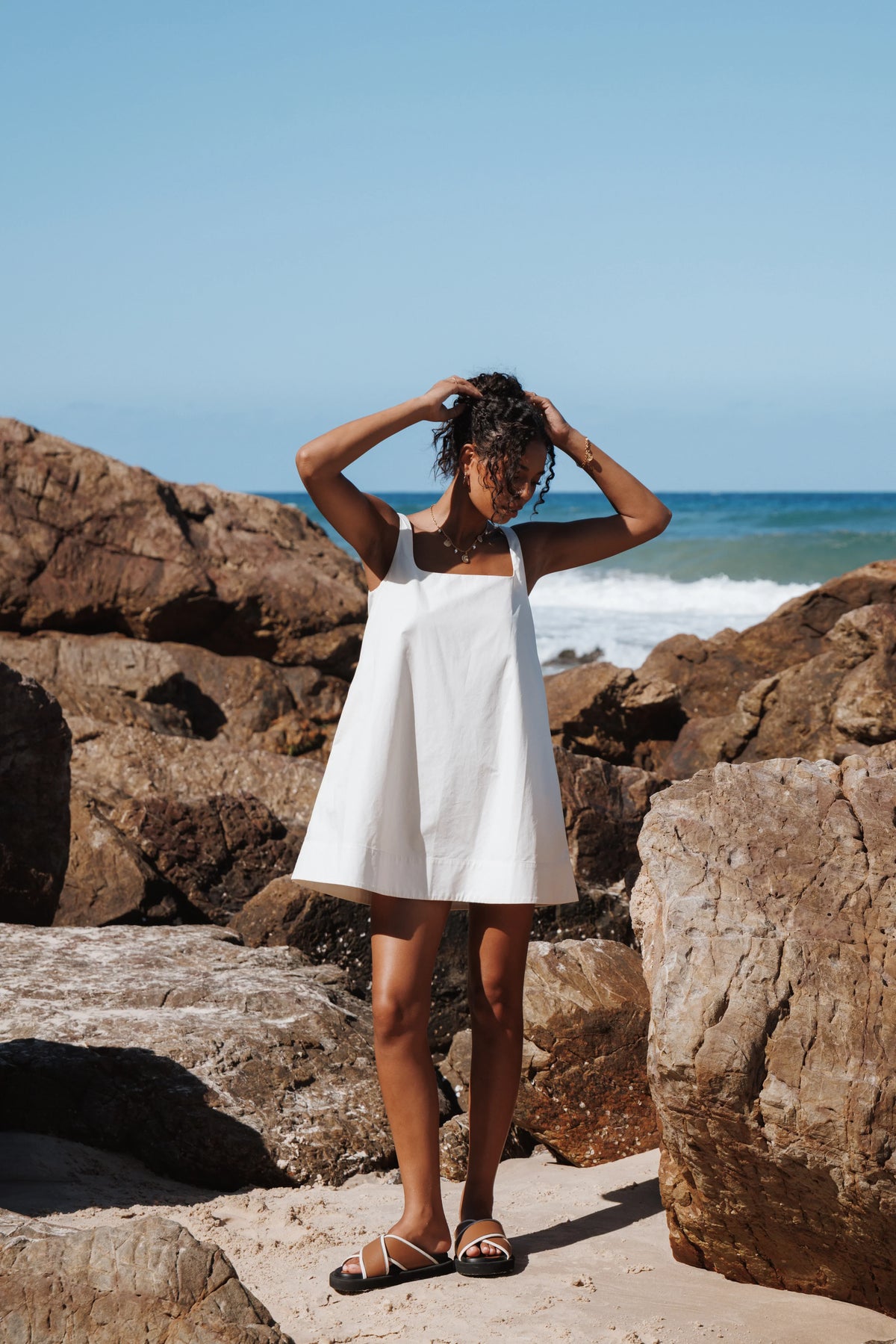 Kora Mini Dress Chalk White
