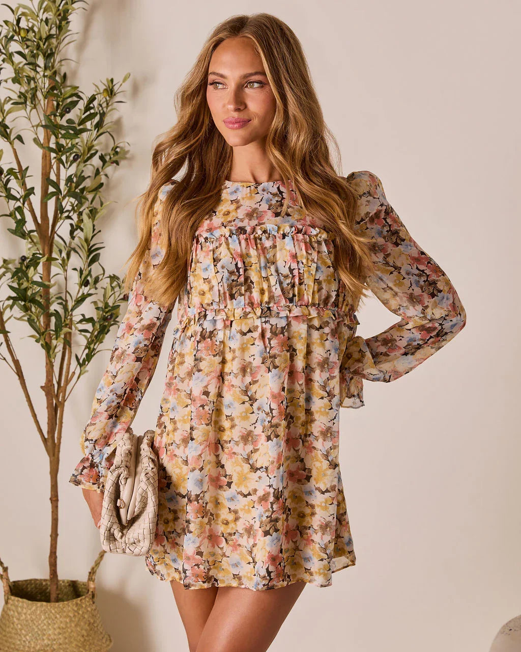 Forever Muse Pleated Mini Dress