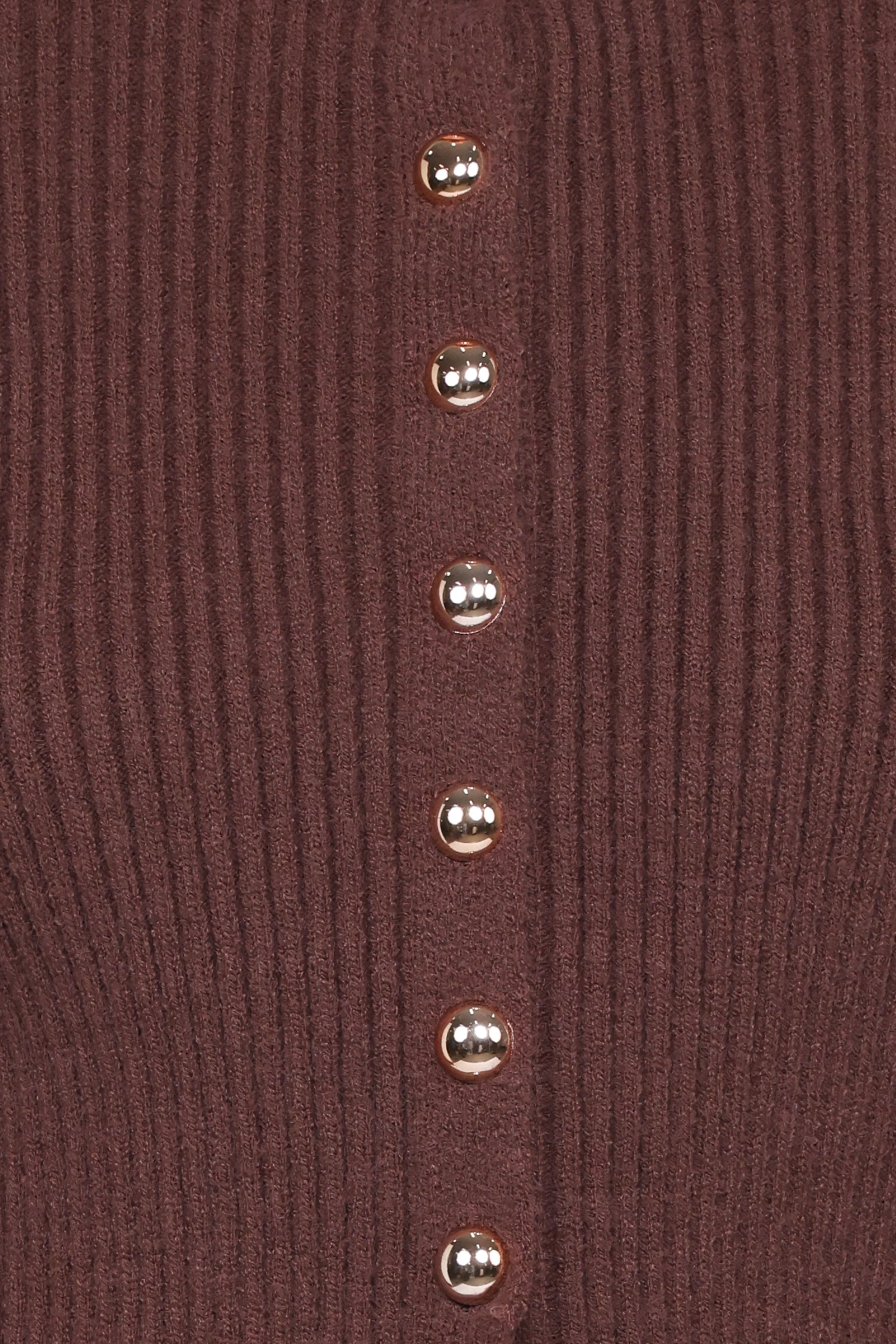 Circe Cardigan Top Chocolate