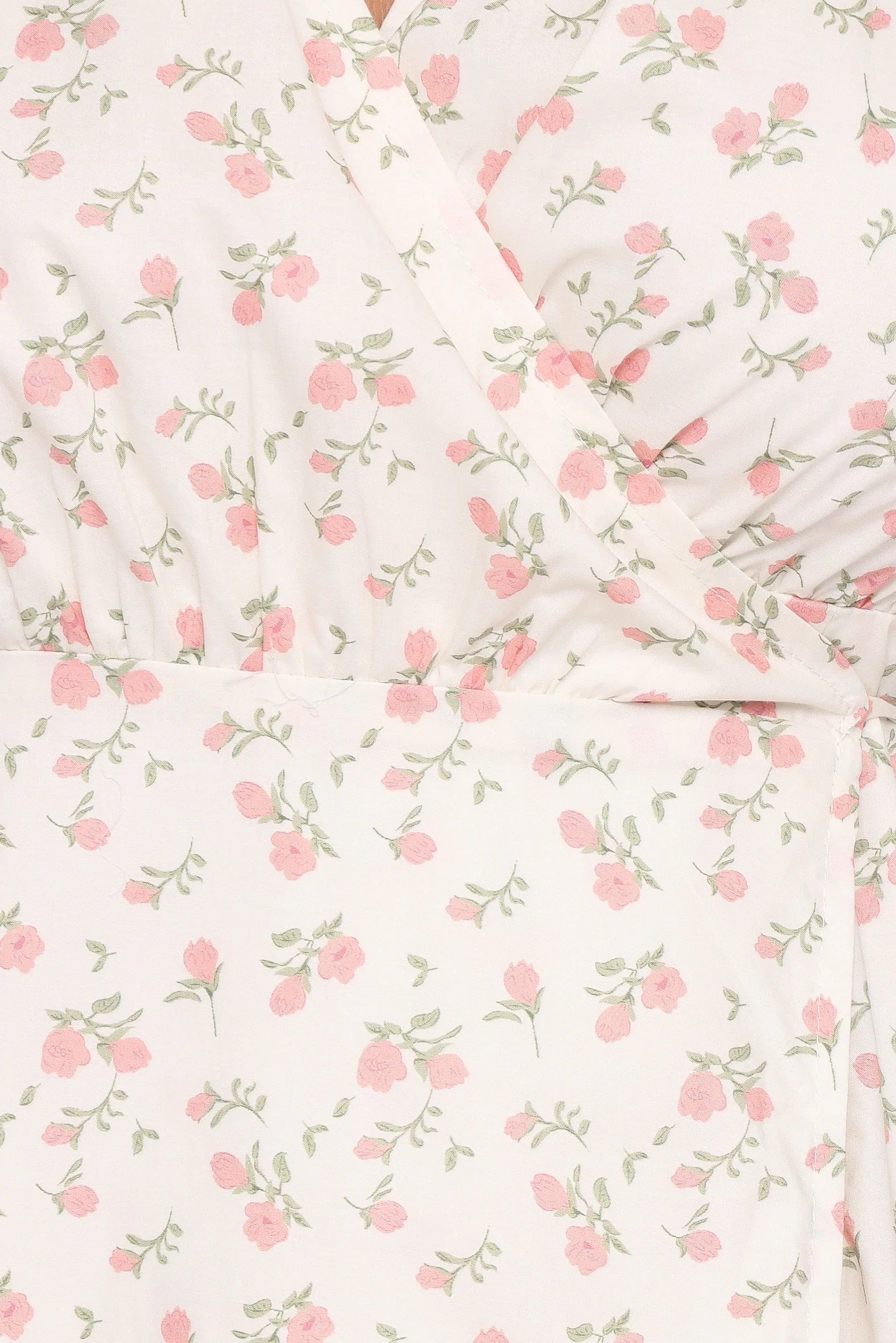 Mabella Midi Dress Peach Ditsy Floral