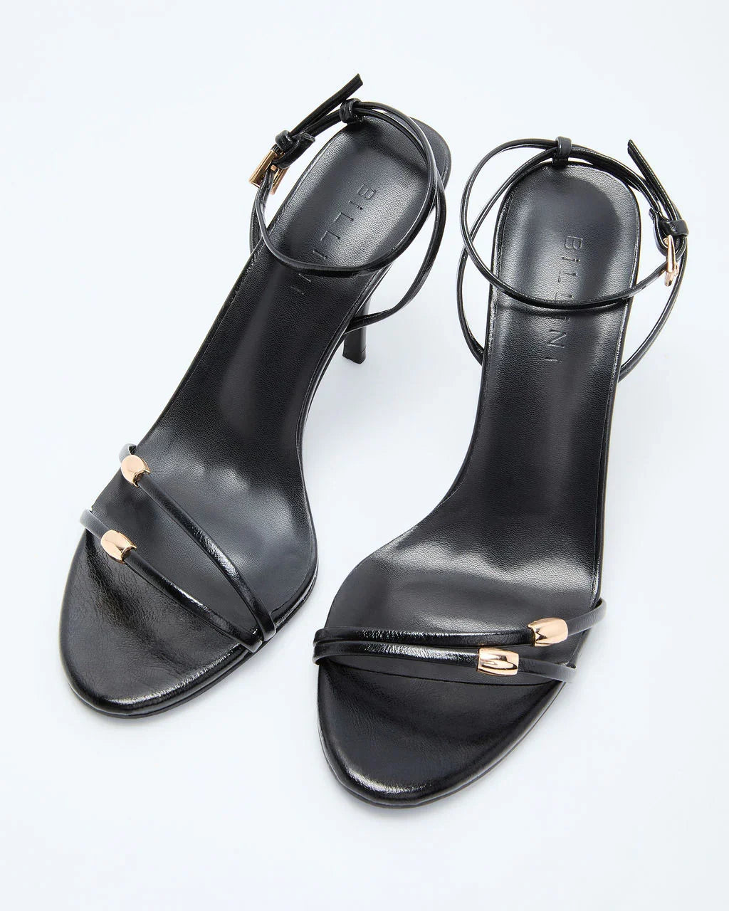 Lenden Gold Hardware Strappy Heels