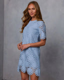 Marly Eyelet Mini Shirt Dress