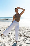 Gemma V Neck Tank Top Camel