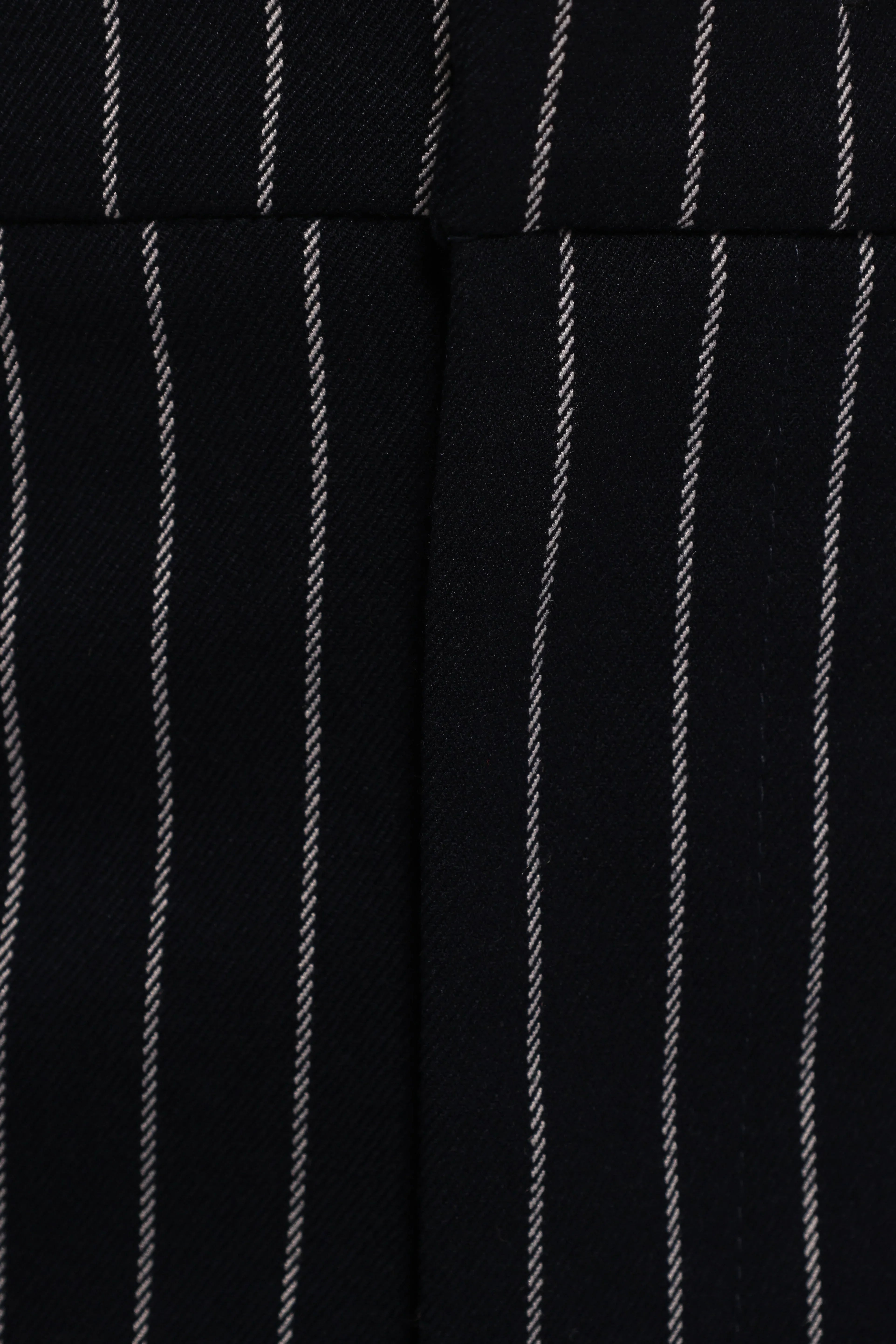Ellory Midi Skirt Navy Pinstripe