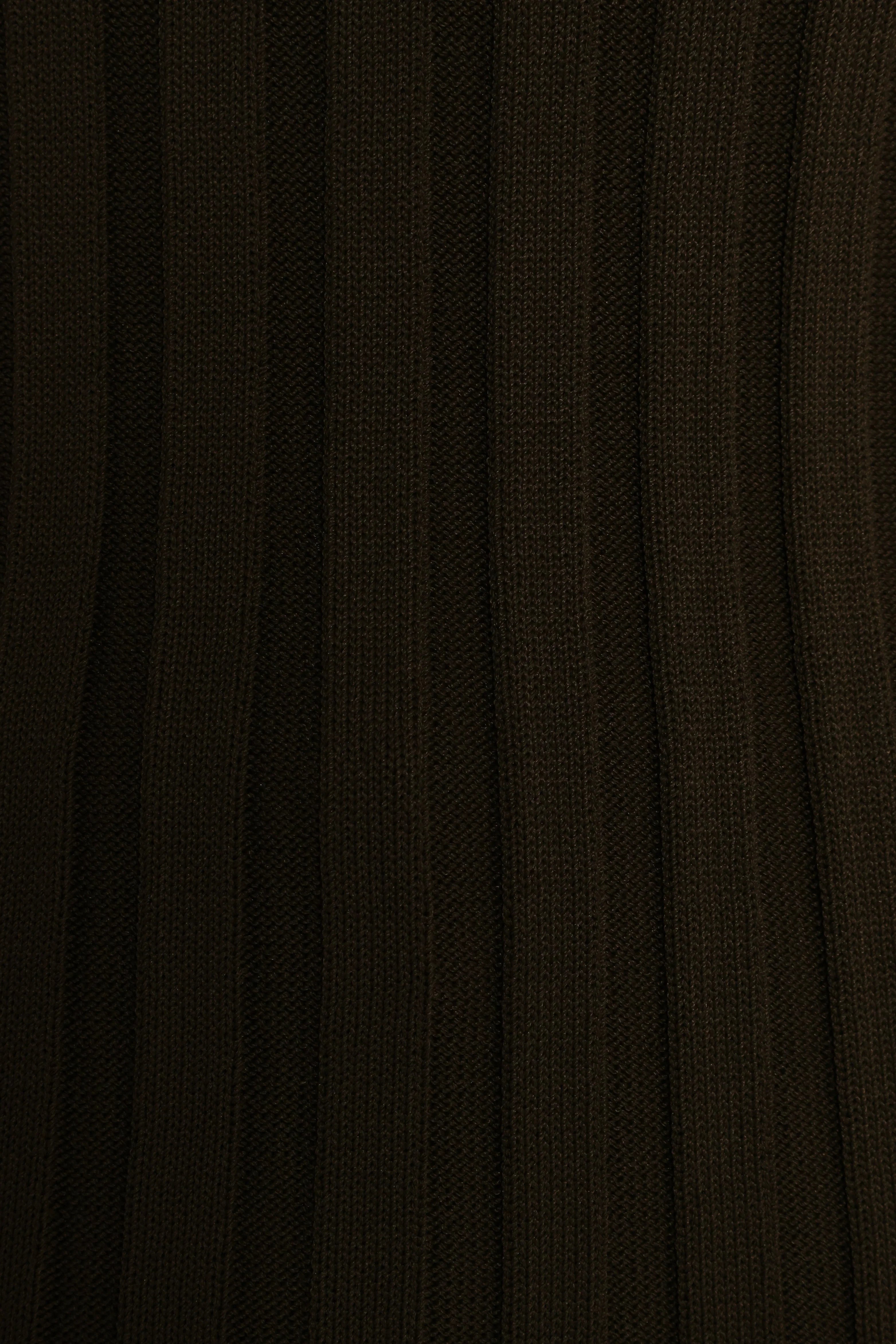 Aneesa Wide Rib Knit Top Dark Olive