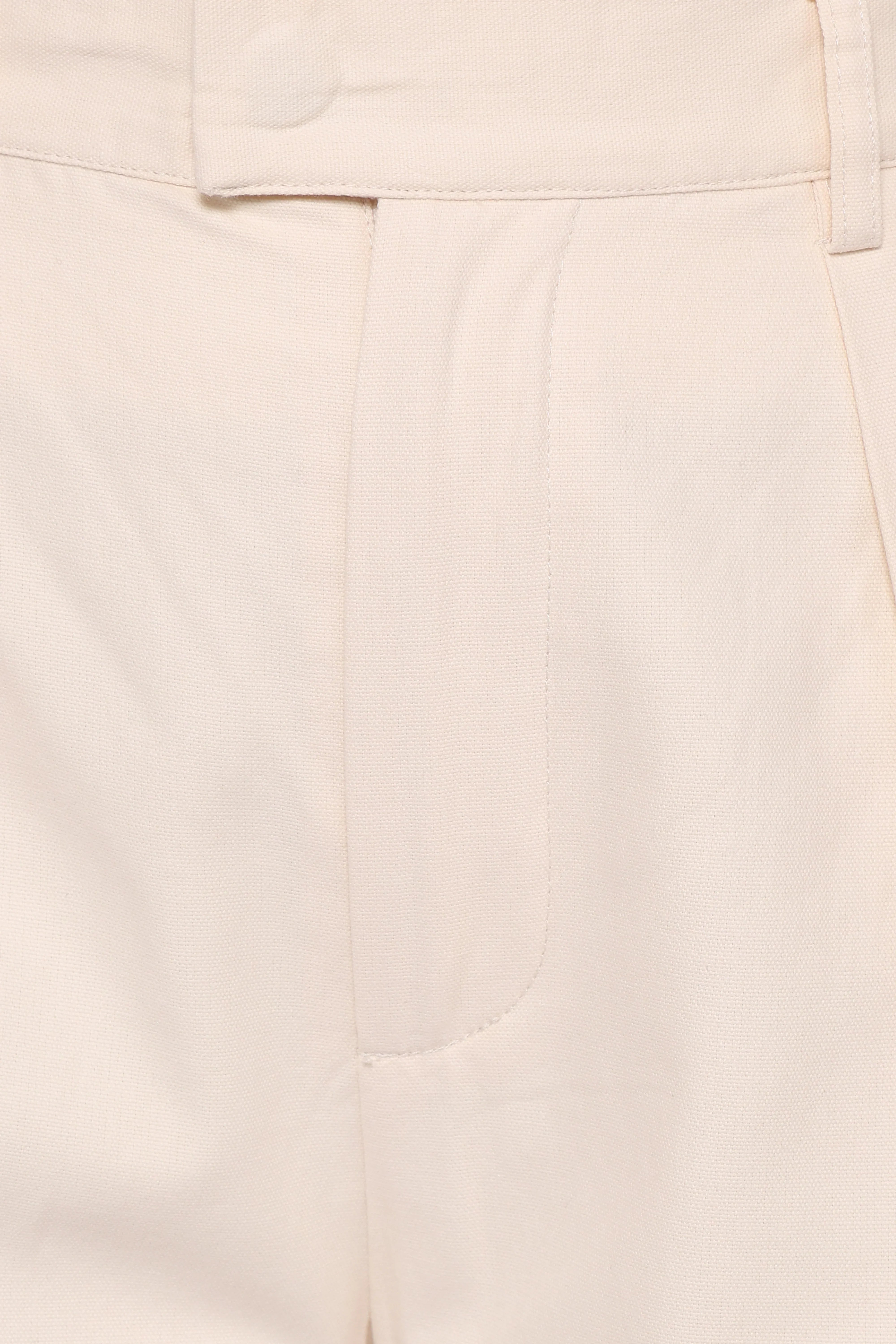 Asher Tie Detail Tapered Leg Pants Cream