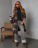 Devora Plaid Double Breasted Coat