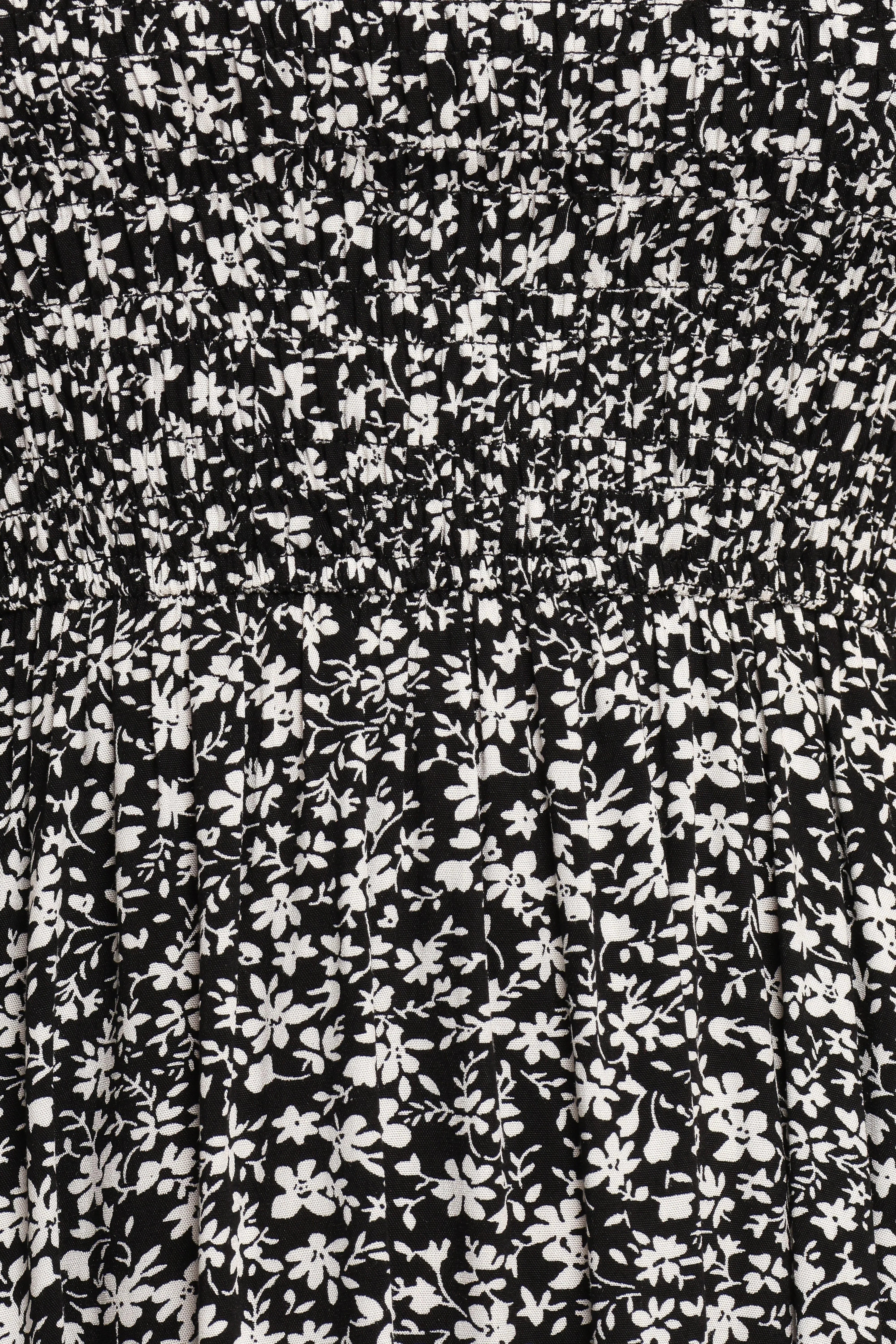 Agatha Midi Dress Black Floral