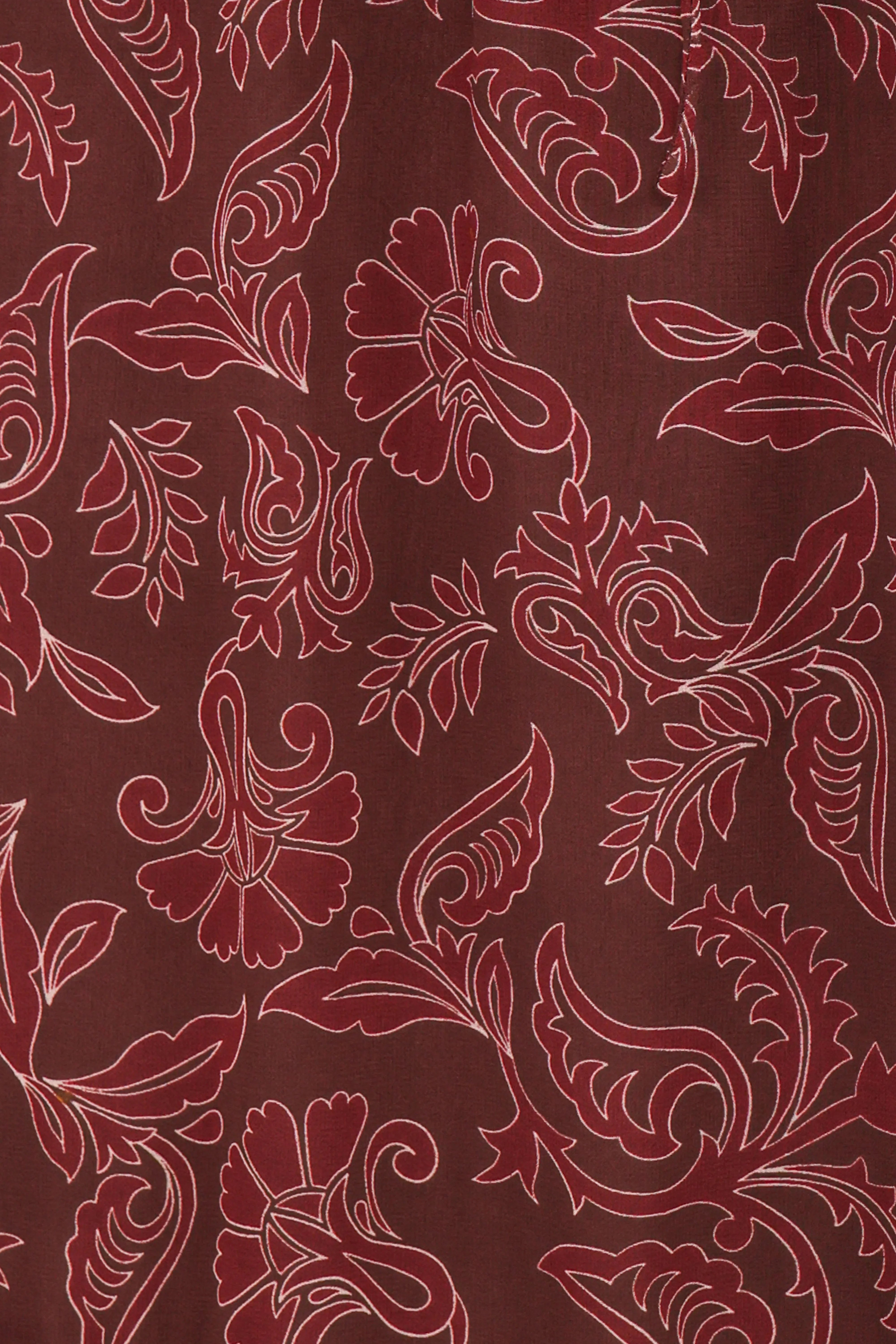 Keziah Long Sleeve Maxi Dress Burgundy Paisley