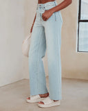 Logan Super Stretch High Rise Relaxed Jeans