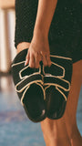 Abbot Sandals Black White Contrast