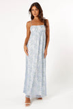 Nolan Maxi Dress Blue Floral