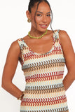 Sommer Midi Dress Multi Stripe