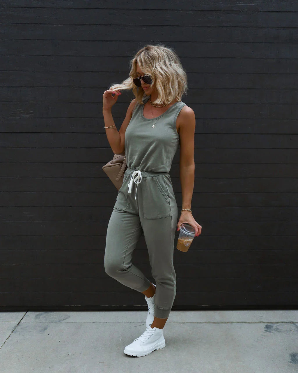 Placerville Pocketed Drawstring Jumpsuit