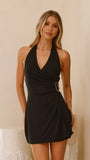 Brigitte Halter Mini Dress Black