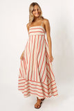 Brea Maxi Dress Cream Stripe