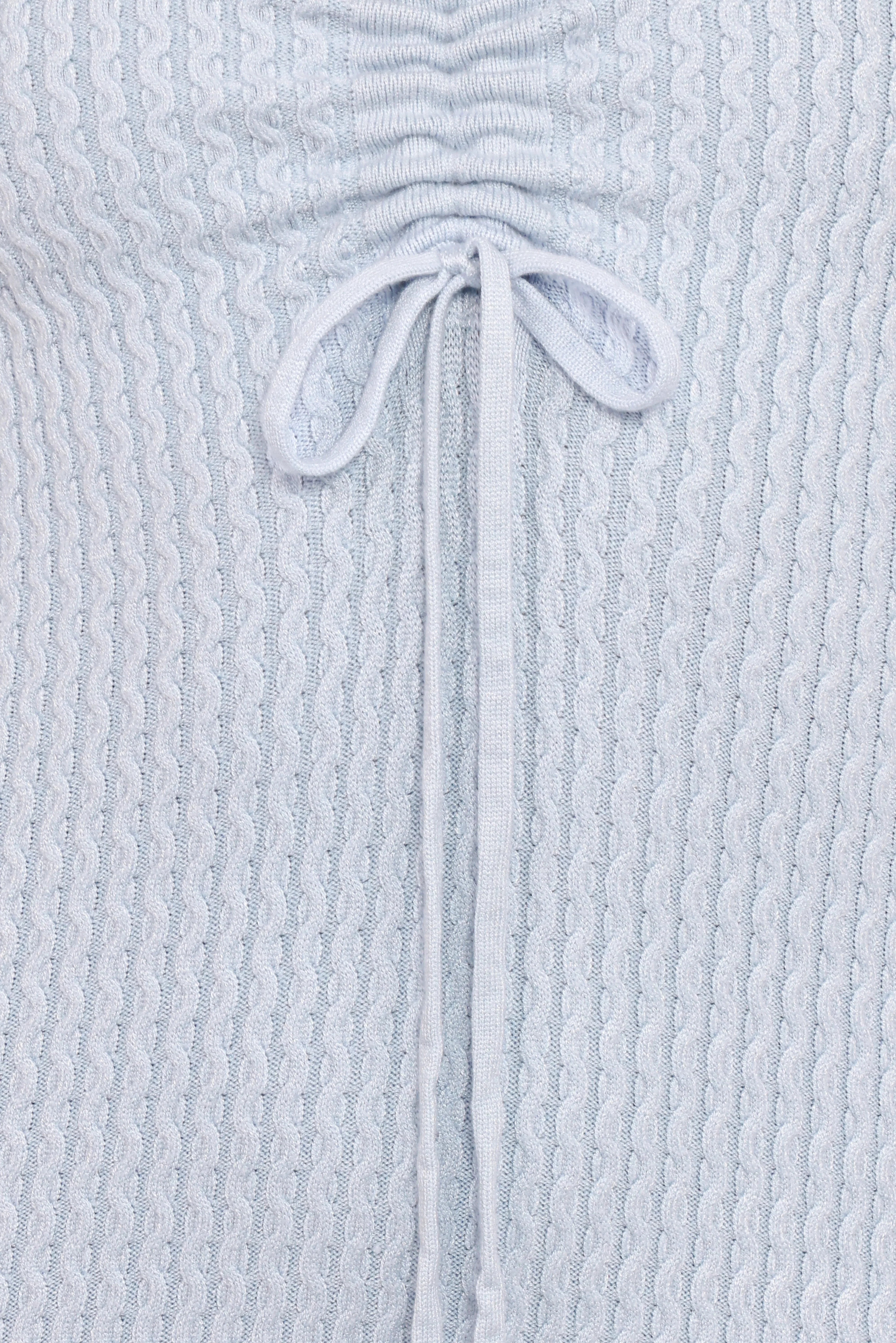 Irene Long Sleeve Midi Dress Pale Blue