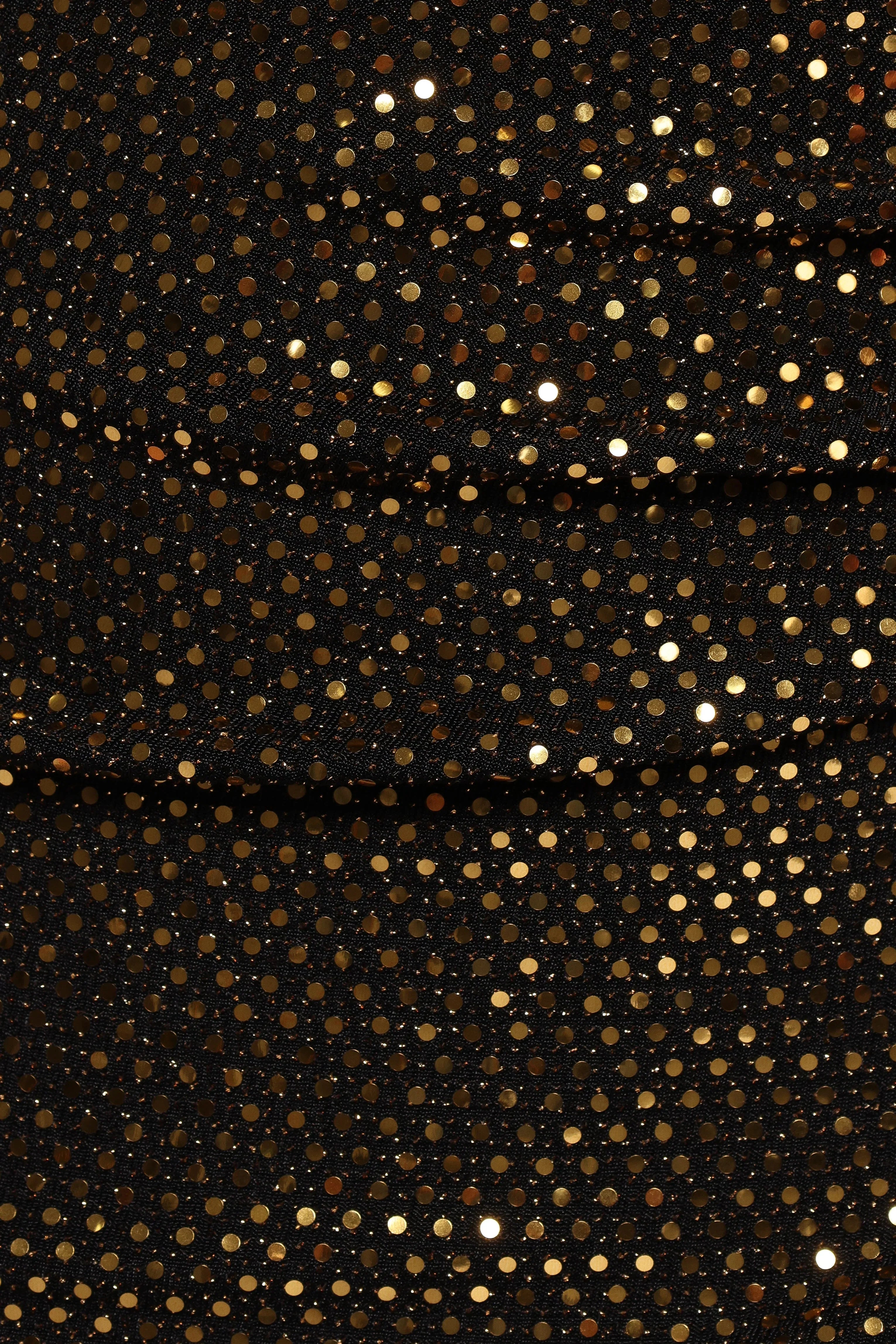 Alannah Mini Dress Black Gold