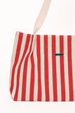 Ruby Beach Bag Red Stripe
