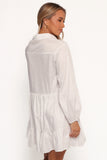 Carlotta Long Sleeve Mini Dress White