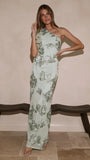 Darlee Maxi Dress Sage Floral