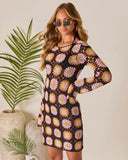 Talvi Crochet Cover Up Mini Dress