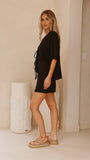 Louise Mini Skort Black
