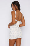 More Than Enough Mini Dress Sky Ditsy