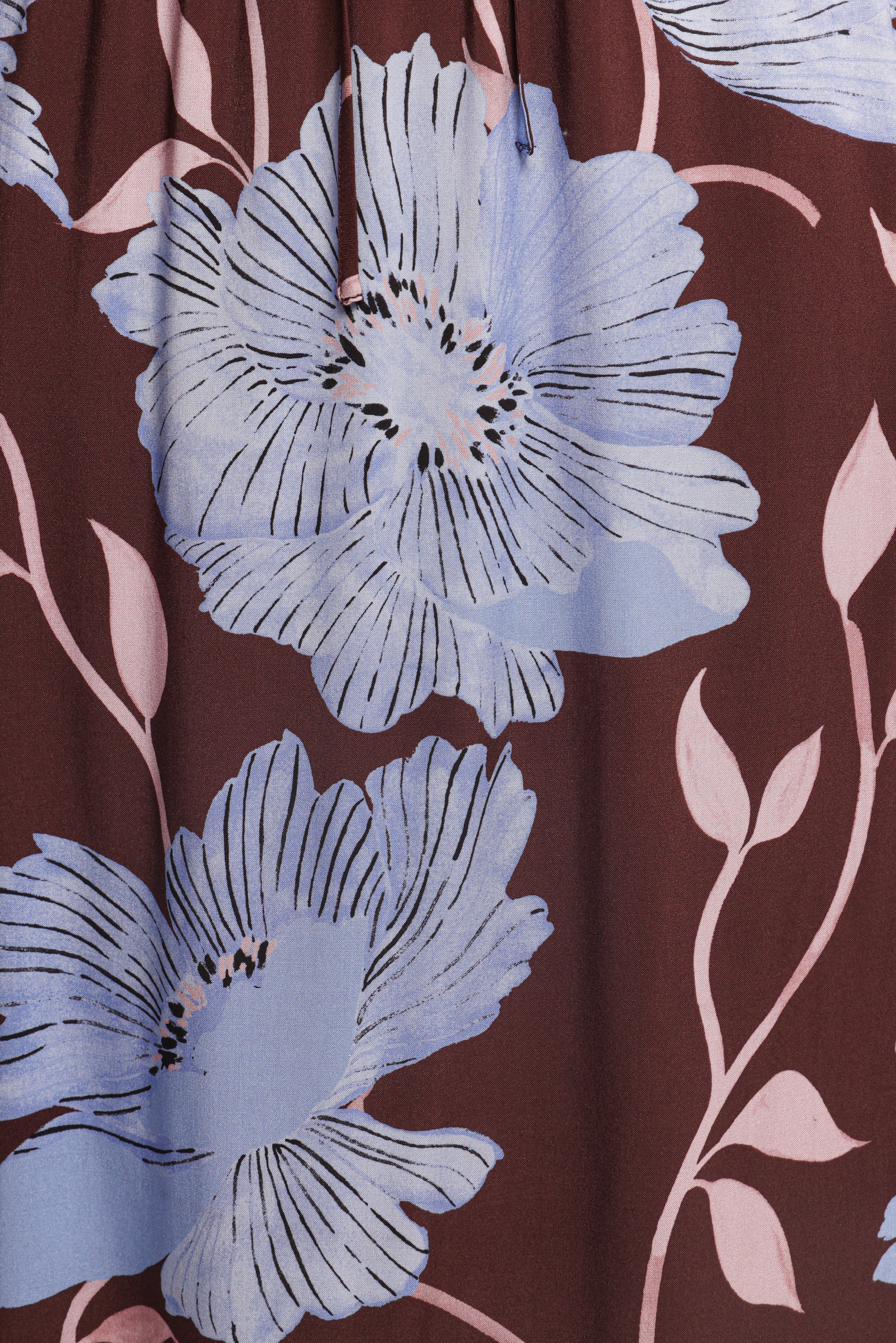 Angie Top Blue Poppies