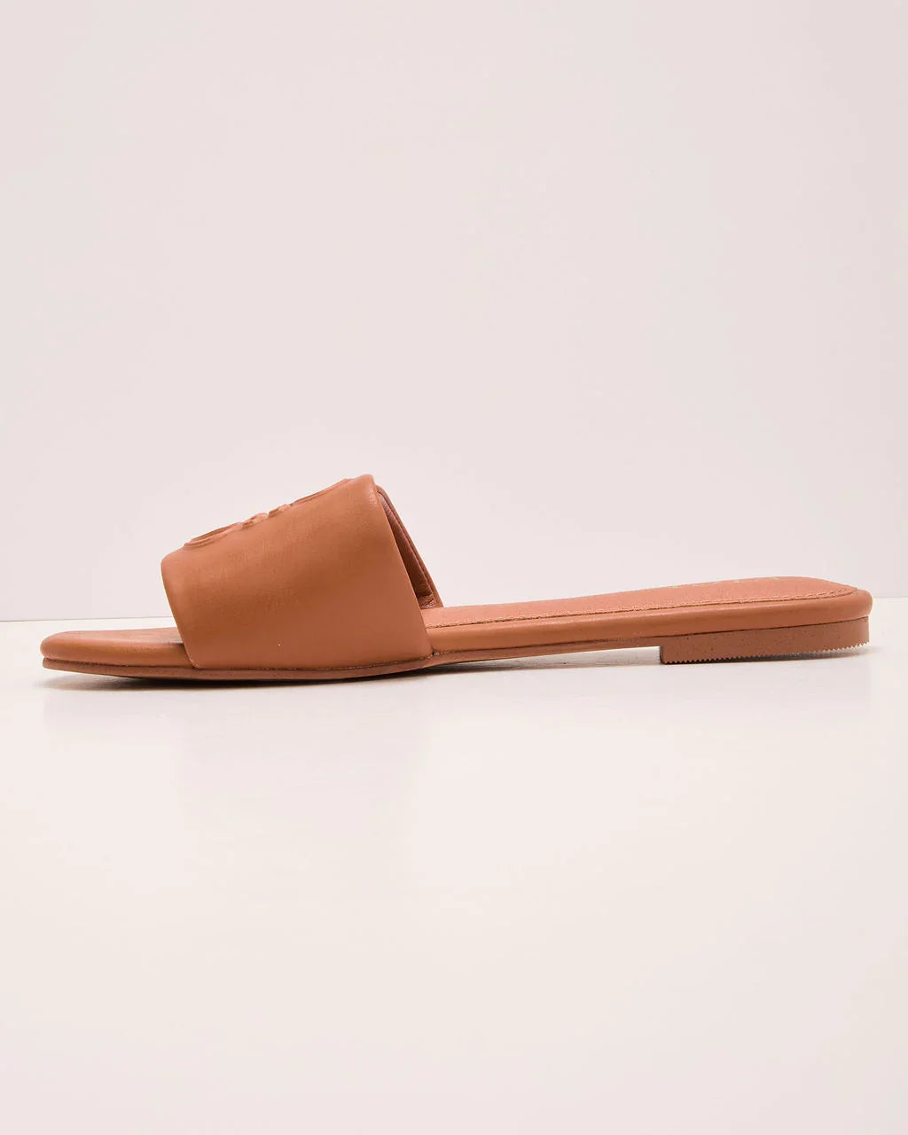 Santorini Sun Faux Leather Tonal Design Sandals