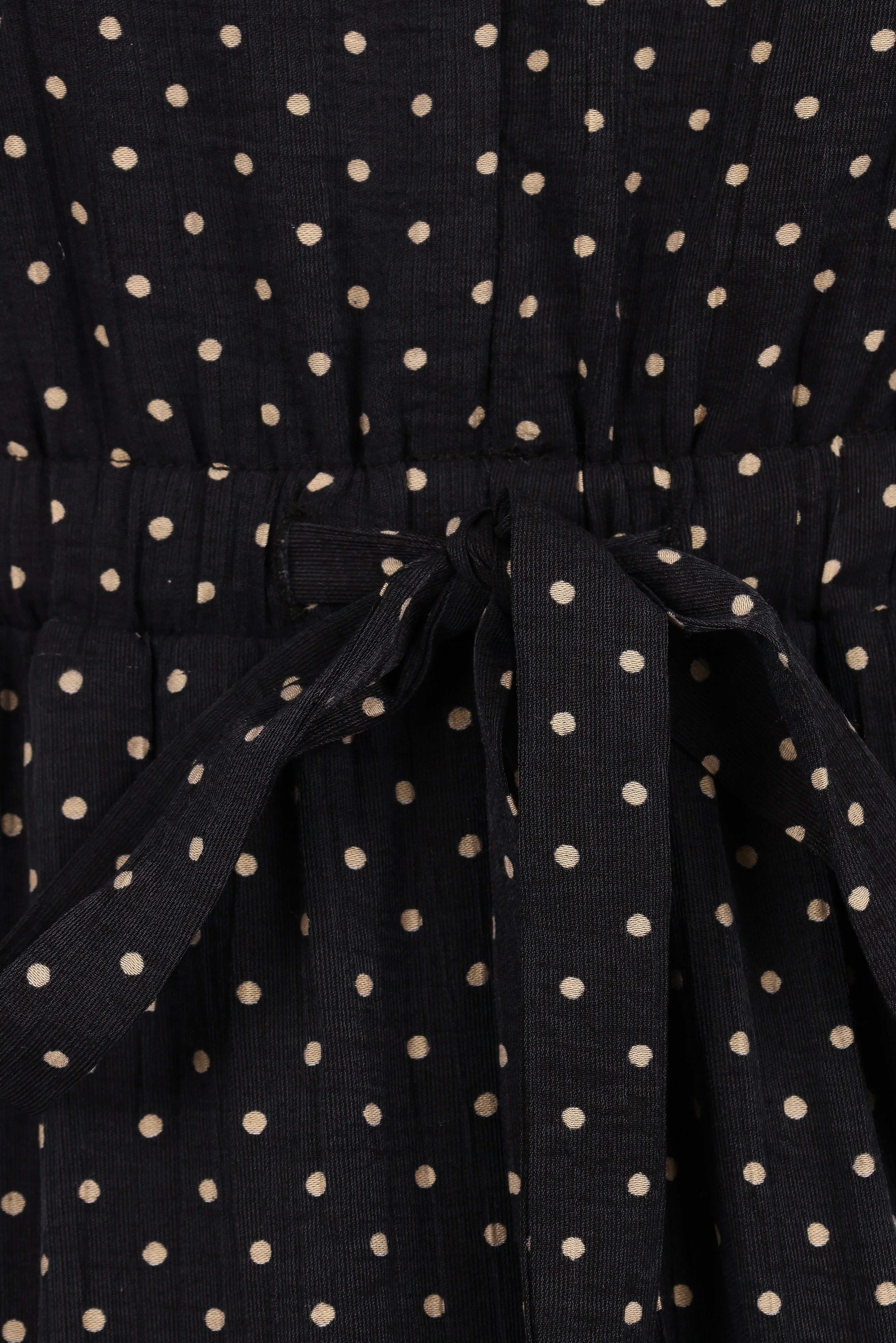 Moscow Midi Dress Black Polka Dot