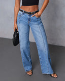 Mellorie Rigid Pintuck Straight Leg Jeans