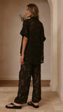 Mollie Lace Pants Black