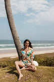 Harriet Button Down Top Malta Print