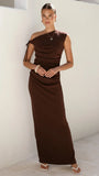 Lealah Maxi Dress Chocolate