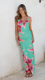 Nina Maxi Dress Green Paradise