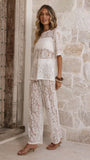 Santana Lace T Shirt White