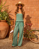 Seabreeze Dune Striped Wide Leg Pants