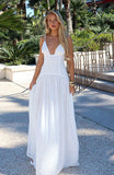 Sultry Shore Broderie Maxi Dress Off White