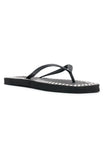 Eyre Studded Thong Sandals Black