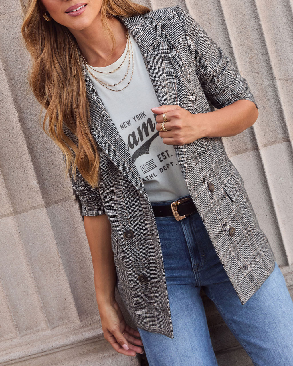 Helen Plaid Blazer