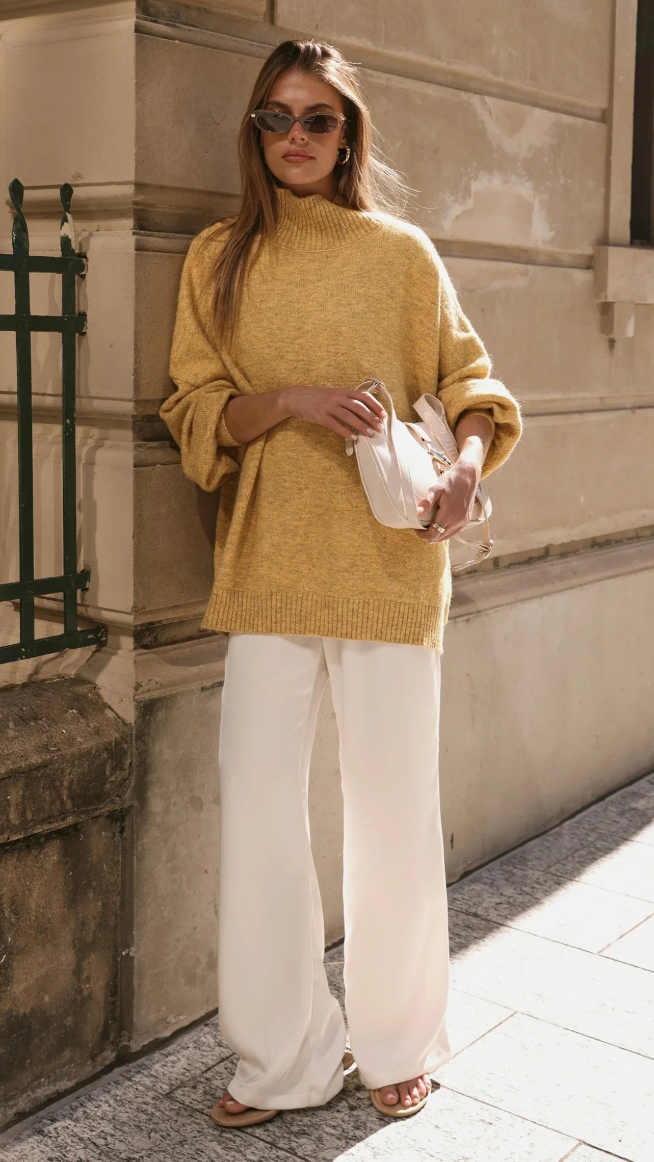 Imogen Button Pants Cream
