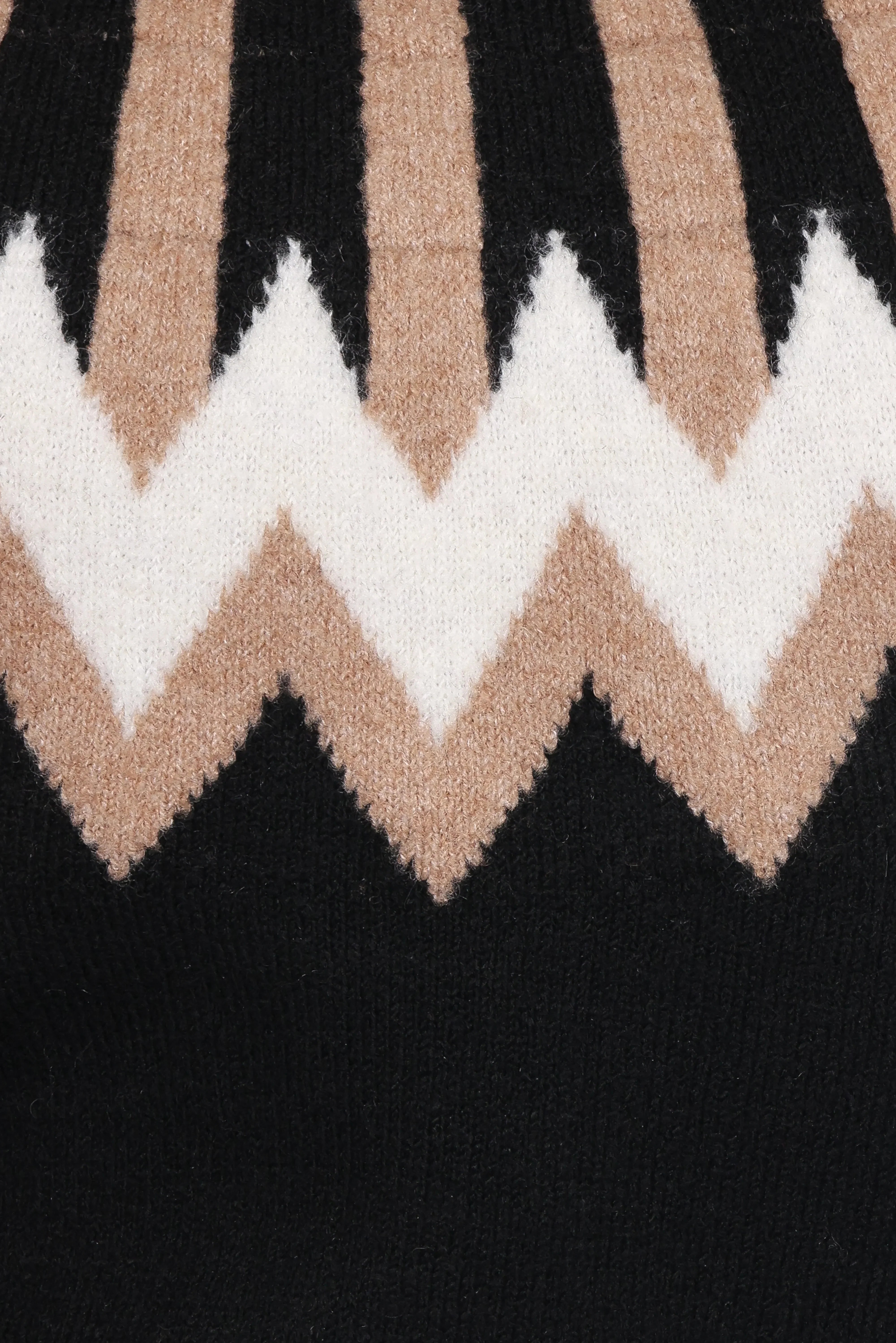 Donner Fairisle Mockneck Sweater Black