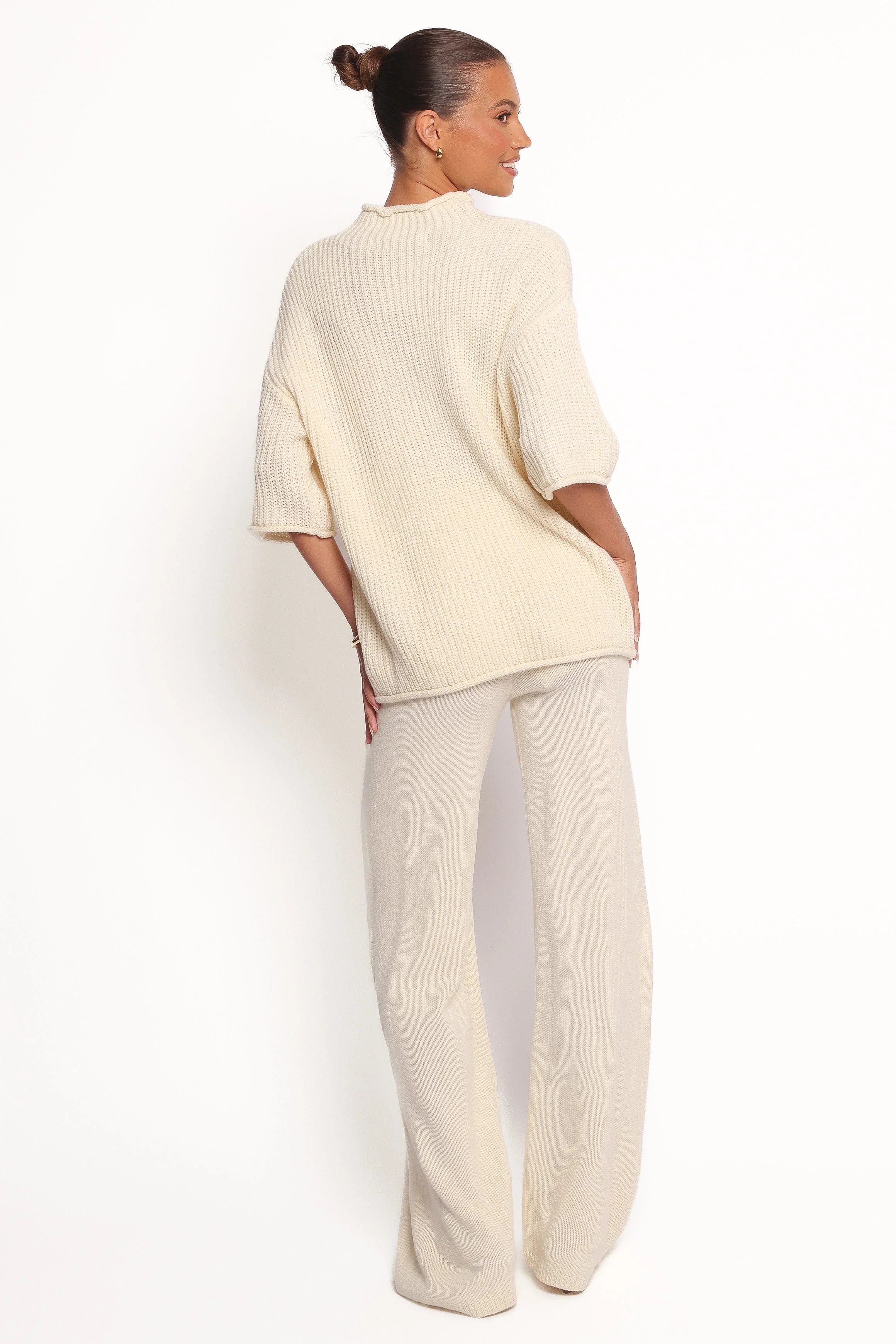 Remii Knit Pant Set Ivory