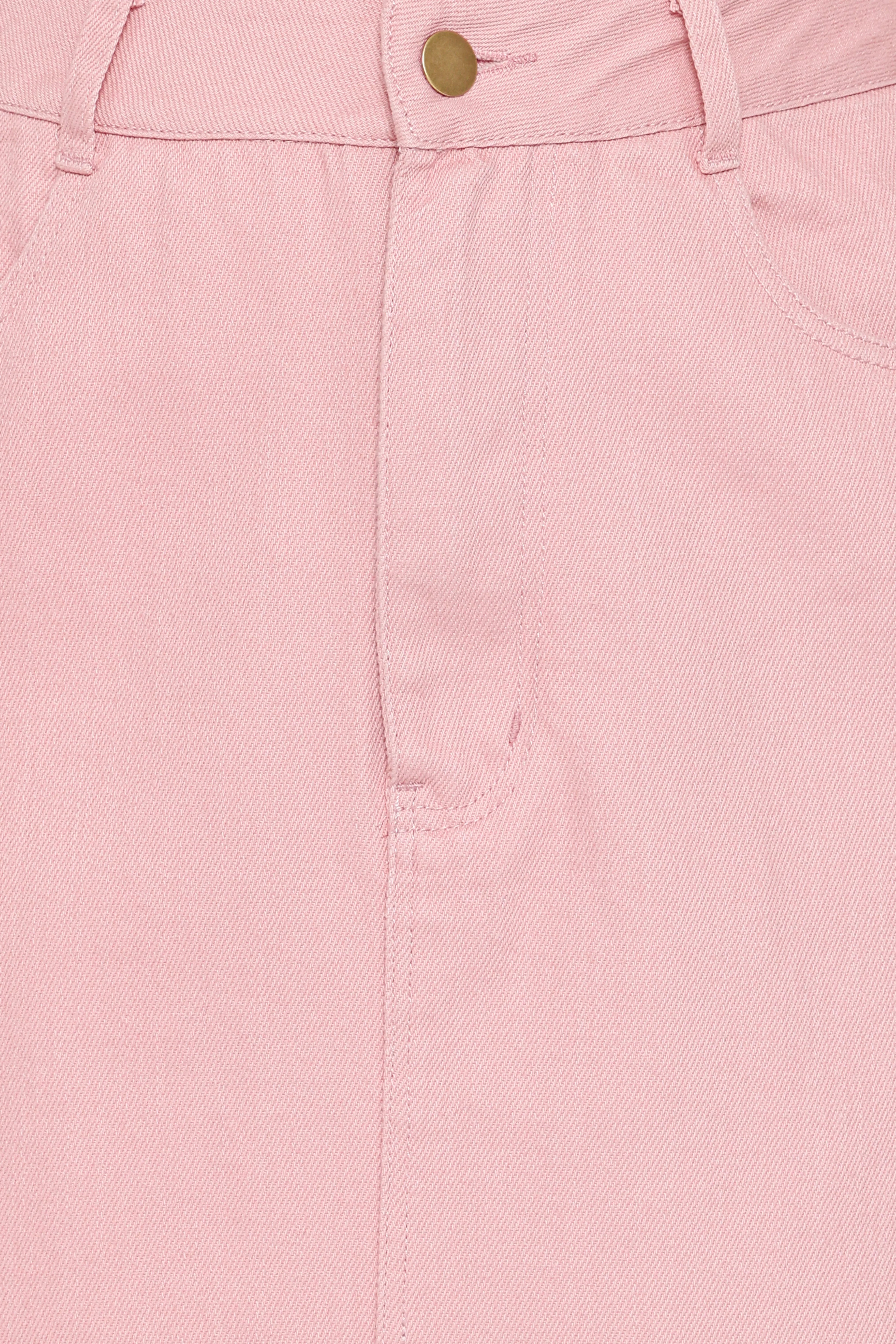 Dana Denim Midi Skirt Dusty Pink