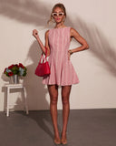 Sunwashed Days Gingham Print Mini Dress