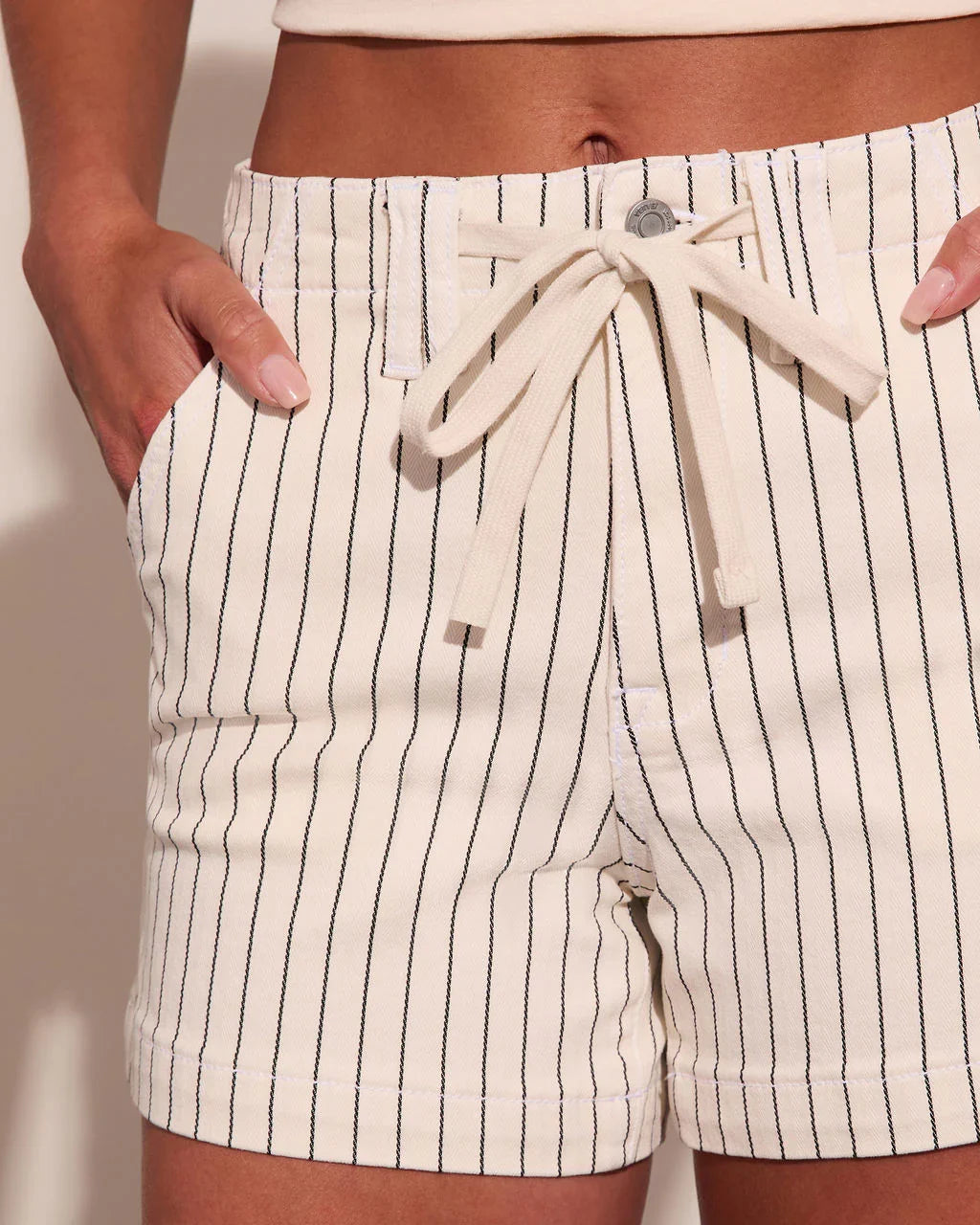 Dock Bliss Striped Drawstring Shorts