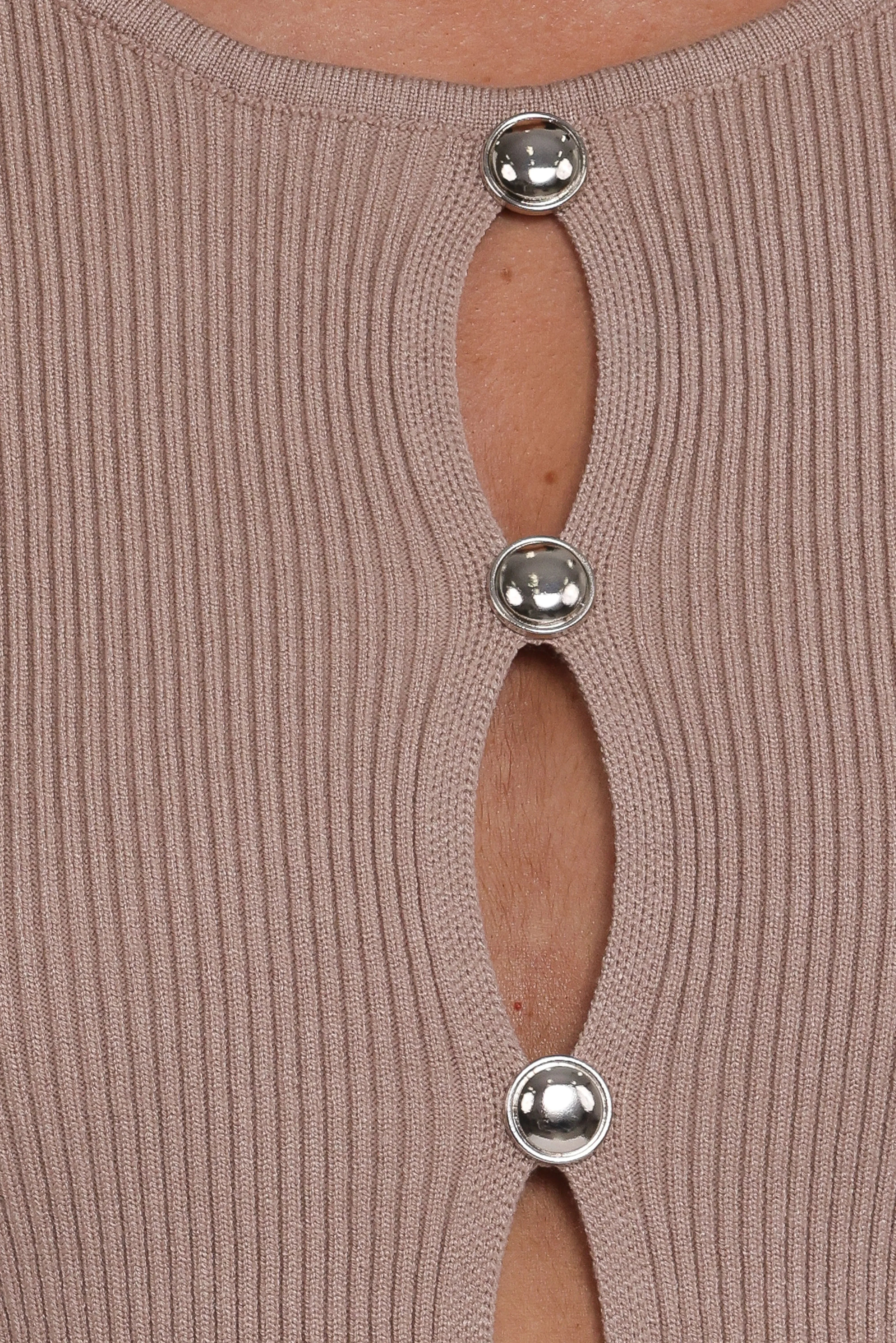 Rosienna Knit Top Taupe